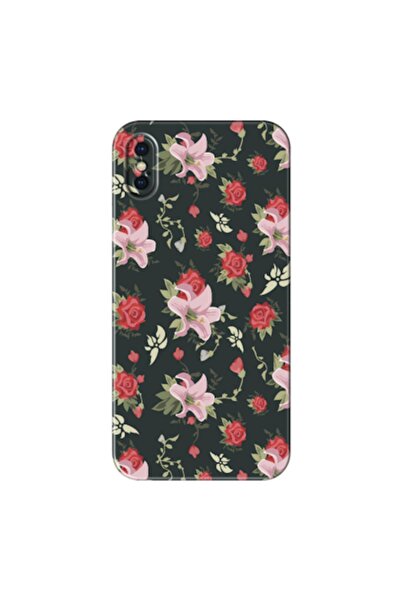 Zebana حافظة سيليكون متوافقة مع هاتف Apple Iphone X Spring Flowers 1 (مطبوعة)