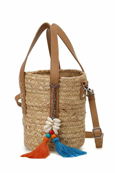 Butigo Wicker KOVA EL 4FX Sand Damenhandtasche