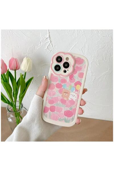Zebana Apple iPhone 14 Pro Max Uyumlu Kılıf Zebana May Flowers Silikon Kılıf ...