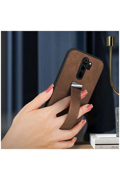 Zebana حافظة جلدية كلاسيكية متوافقة مع هاتف Xiaomi Redmi Note 8 Pro باللون البني