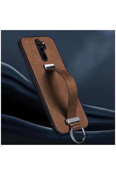 Zebana حافظة جلدية كلاسيكية متوافقة مع هاتف Xiaomi Redmi Note 8 Pro باللون البني