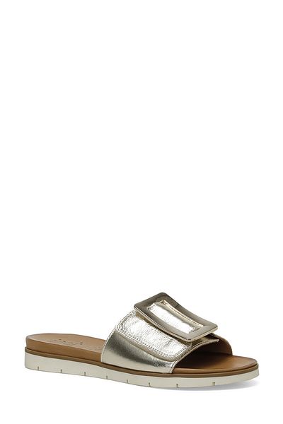 İnci Inci Viv 4Fx Gold Women's Flat Slippers