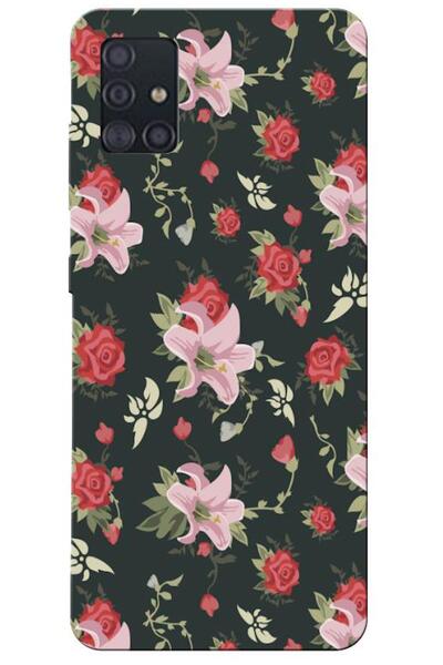 Zebana Samsung Galaxy A51 Compatible Case Spring Flowers 1 Silicone Case (Pri...