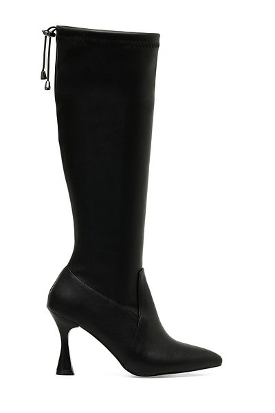 Butigo SCARLET 3PR Schwarze Damenstiefel mit Absatz