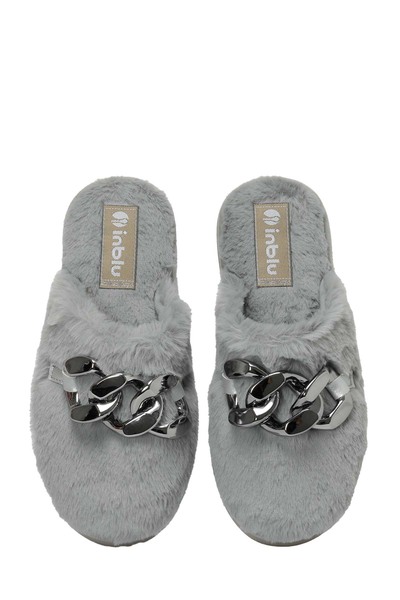 Inblu EKAE0100 GRI Kadın Ev Terliği