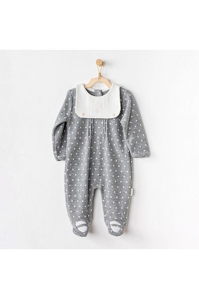 andywawa AC24385 Meow Baby - Gray Jumpsuit