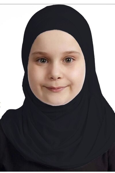 Serraa İkili Set Pratik Çocuk Başörtüsü- Hazır Türban Ve Tesettür Bonesi