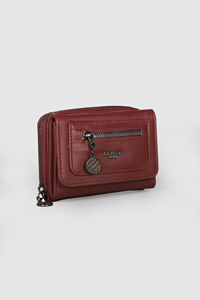 La La'Graccio Paris La'Graccio Paris Kadın Lagra Çok Bölmeli Suni Deri Cüzdan Bordo