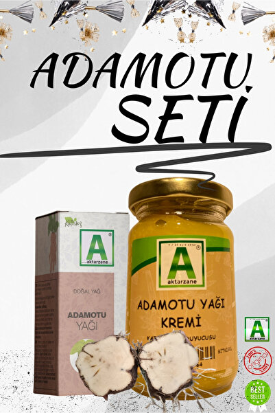 Aktarzane Adamotu Seti ; Adam Otu kökü 100gr, Adamotu Yağı ve Adamotu kremi 110cc