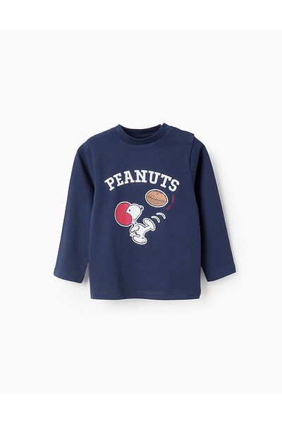 Ziddy LONG SLEEVE T-SHIRT FOR BABY BOYS 'SNOOPY', DARK BLUE