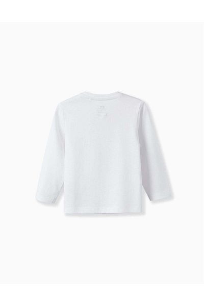 Ziddy PACK OF 2 LONG SLEEVE T-SHIRTS FOR BABY BOYS WHITE