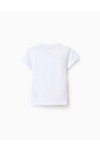 Ziddy PACK OF 2 COTTON T-SHIRTS FOR BABY BOYS WHITE