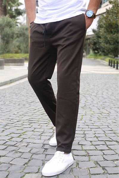 Madmext Braune Basic-Jogginghose 5486