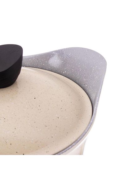 Dania Lahoya granite cookware set, 17 pieces, beige