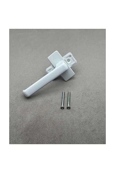 EVA PLAST Window Handle Stepped / Plastic White 1 Piece