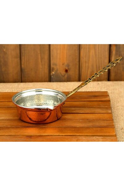 Elista Bakır Sos Tavası Yağ Kızartma Tava Sosluk 2 no ağız çapı 14 cm