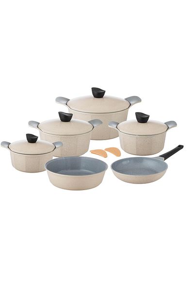 Dania Jewel Cream Granite Cookware Set, 12 pieces, high quality