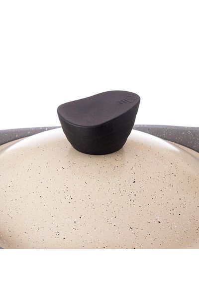Dania Lahoya granite cookware set 18 pieces, cream