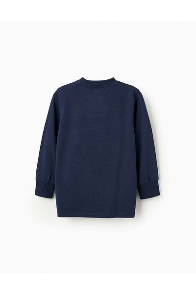 Ziddy LONG-SLEEVED T-SHIRT FOR BOYS 'CAPTAIN AMERICA' DARK BLUE