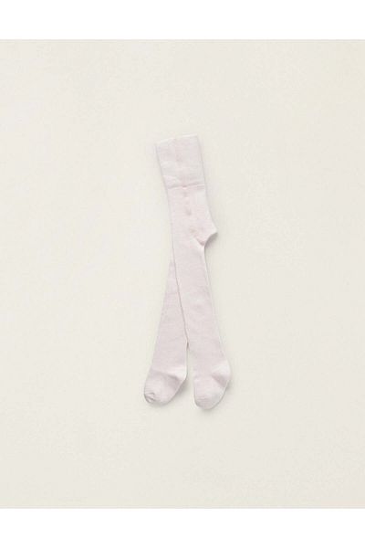 Ziddy HIGH-WAISTED TIGHTS FOR NEWBORN GIRLS LIGHT PINK