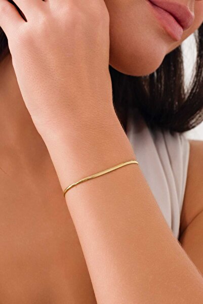 Zeynepli gold & jewelry 14 Ayar Altın Balık Sırtı Bileklik