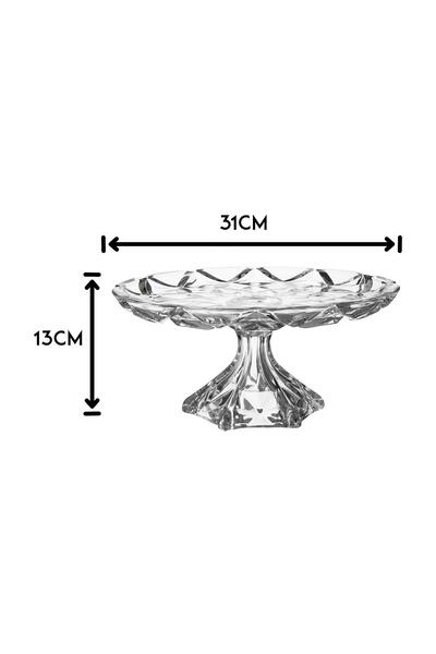 Dania Glass base plate for all presentations and uses for fruits, pastries and sweets