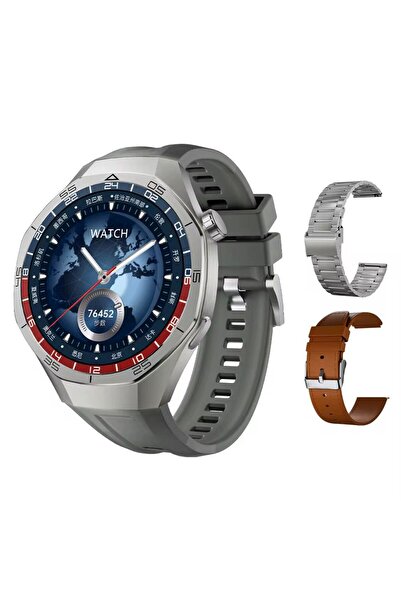 howear Gt5 Ultimate Pro SK40 Amoled Ekran 3 Kordonlu 46mm Nano Ekran Teknolojisi