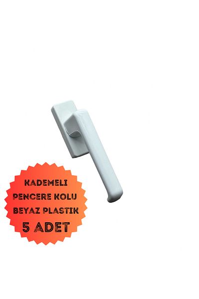 EVA PLAST White Plastic Stage Window Handle - 5 Pieces