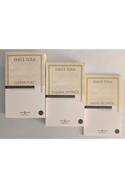 TÜRKİYE İŞ BANKASI KÜLTÜR YAYINLARI NASIL ÖLÜNÜR,YAŞAMA SEVİNCİ,GERMİNAL