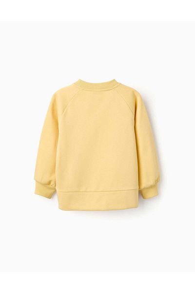 Ziddy FLEECE SWEATSHIRT FOR GIRLS 'NYC' YELLOW