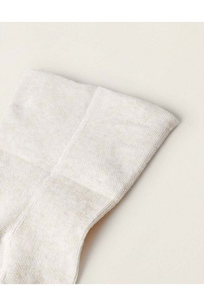 Ziddy HIGH-WAISTED TIGHTS FOR NEWBORN BABIES BEIGE