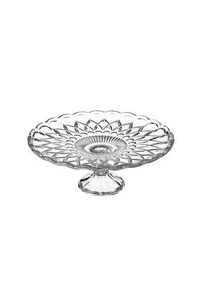 Dania Glass base plate for all presentations and uses for fruits, pastries and sweets