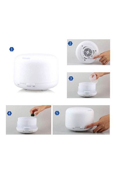 Generic Ultrasonic Humidifier with 7 Colors White LED Lights