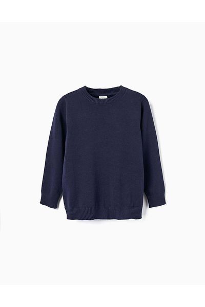 Ziddy KNITTED JUMPER FOR BOYS DARK BLUE