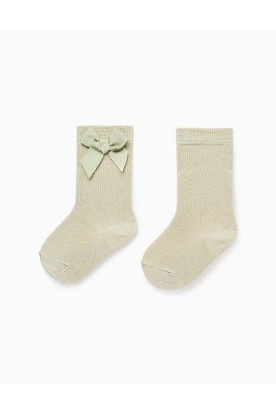 Ziddy HIGH SOCK GROSGR BOW GREEN