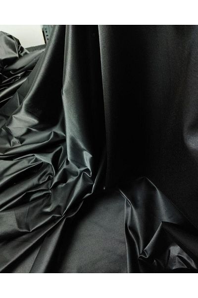 Kumaş Parça Σατέν Βισκόζη Μαύρη TELALI - 150cm x 330cm