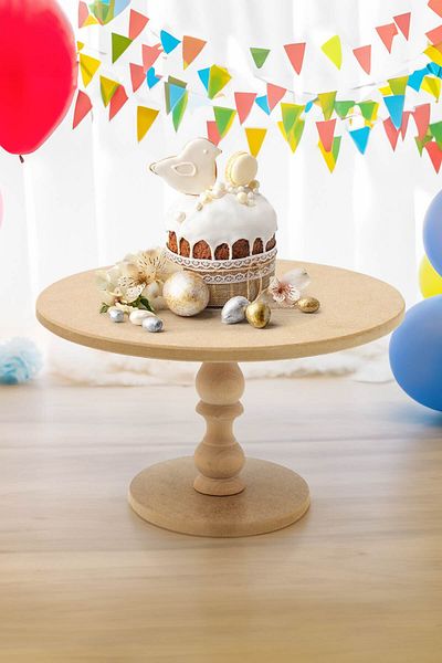 Pikas Wooden Serving Stand Standing Presentation Holder