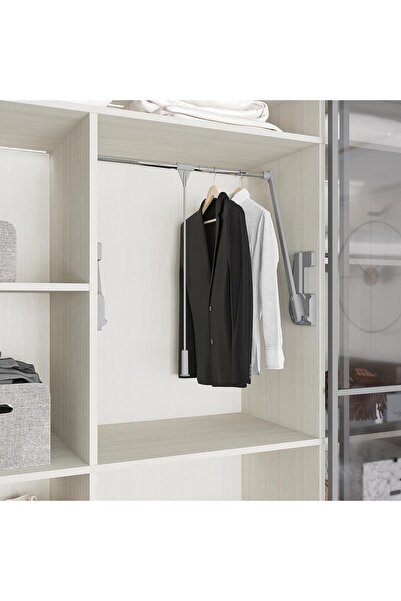 DİZAYNAKS Gardrop Asansörü Gri Frenli 6014