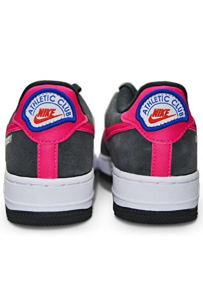 Nike Air Force 1 Lvs8 A Club Leather Sneaker Black Pink Prime Unisex Hakiki Deri Günlük Spor Ayakkab