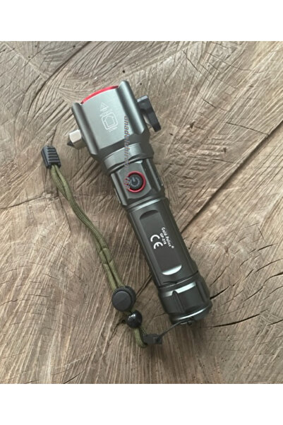 Gold Police GLD 218 PRO EL FENERİ ŞARJLI LAMBA PROJEKTÖR UZUN MENZİLLİ ÇEKİÇ ...