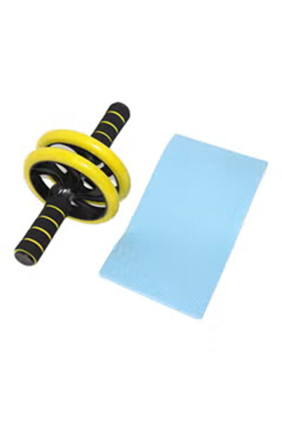 Generic Abdominal Trainer Wheel Roller With Knee Mat