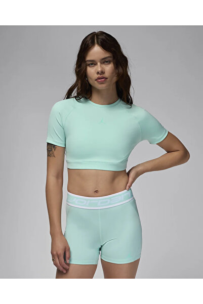 Nike Jordan Sport Жіночий облягаючий топ для спорту - Облягаючий синій жіночи...