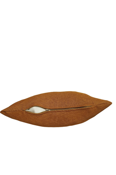 MebelPort Curtain Linen Look Zippered Throw Pillow Cover - 2 Pieces 50X50 30X50 cm