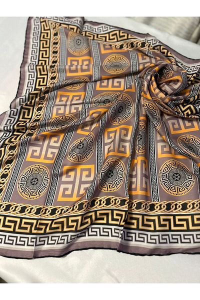 ALTUNTAŞ Women's Cotton Ethnic Patterned Soft Scarf