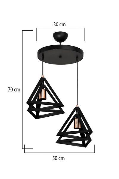 AG LightDesign Black Pendant Lamp Chandelier Bedroom Living Room Kitchen Hallway Modern Stylish Lamp