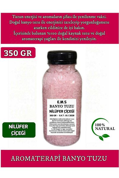 E.M.S AVM 350 g Water Lily Flower Scented Bath Foot Care Salt Manicure & Pedicure Salt.