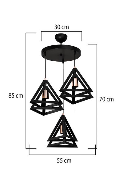 AG LightDesign Black Pendant Lamp Chandelier Bedroom Living Room Kitchen Hallway Modern Stylish Lamp