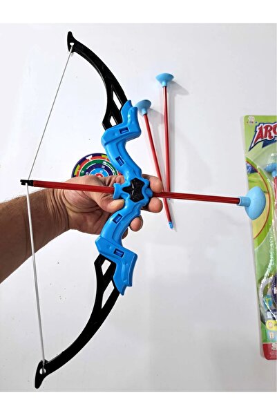 afacantoys OYUNCAK OK YAY SET 3 OK ve YAY 43cm ucu vantuzlu zararsız atış Hedefli Aktivasyon Beceri Oyuncak