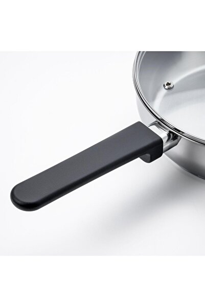 IKEA 24 cm Wide Glass-Stainless Steel Saute Pan - Mıddagsmat 50545225