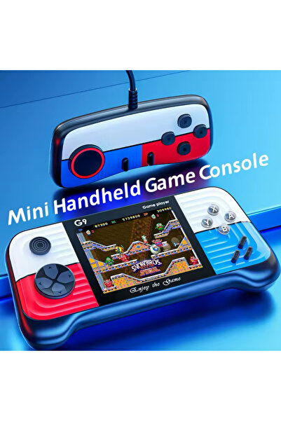 CRK TECH G9 Mini El Atari 3.5 inç Ekran Taşınabilir Oyun Konsolu 8 Bit 666 Oy...